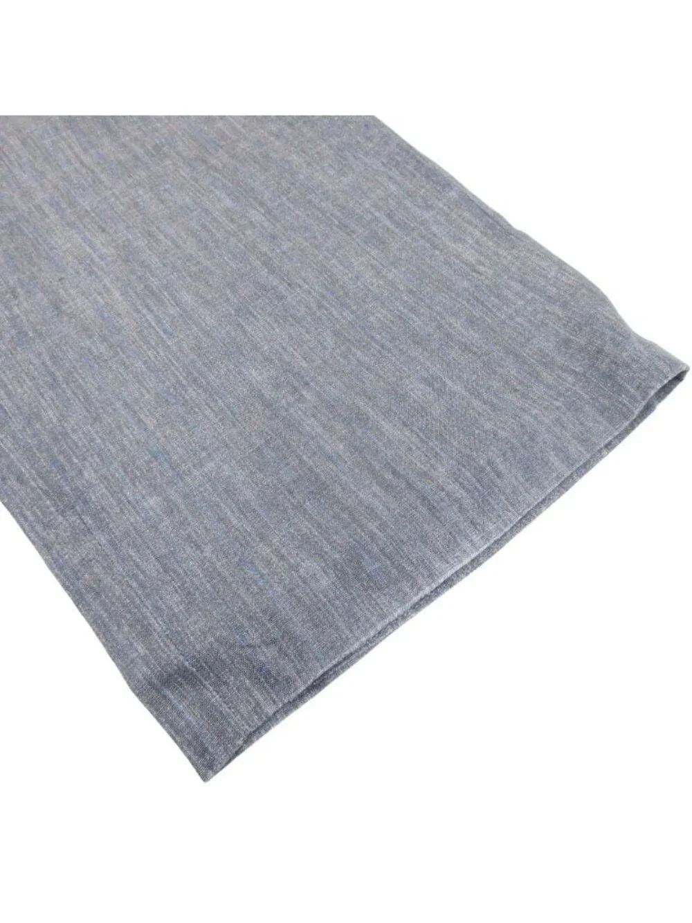 Hermes Striped Linen Wide Pants Straight 10 46 Gray